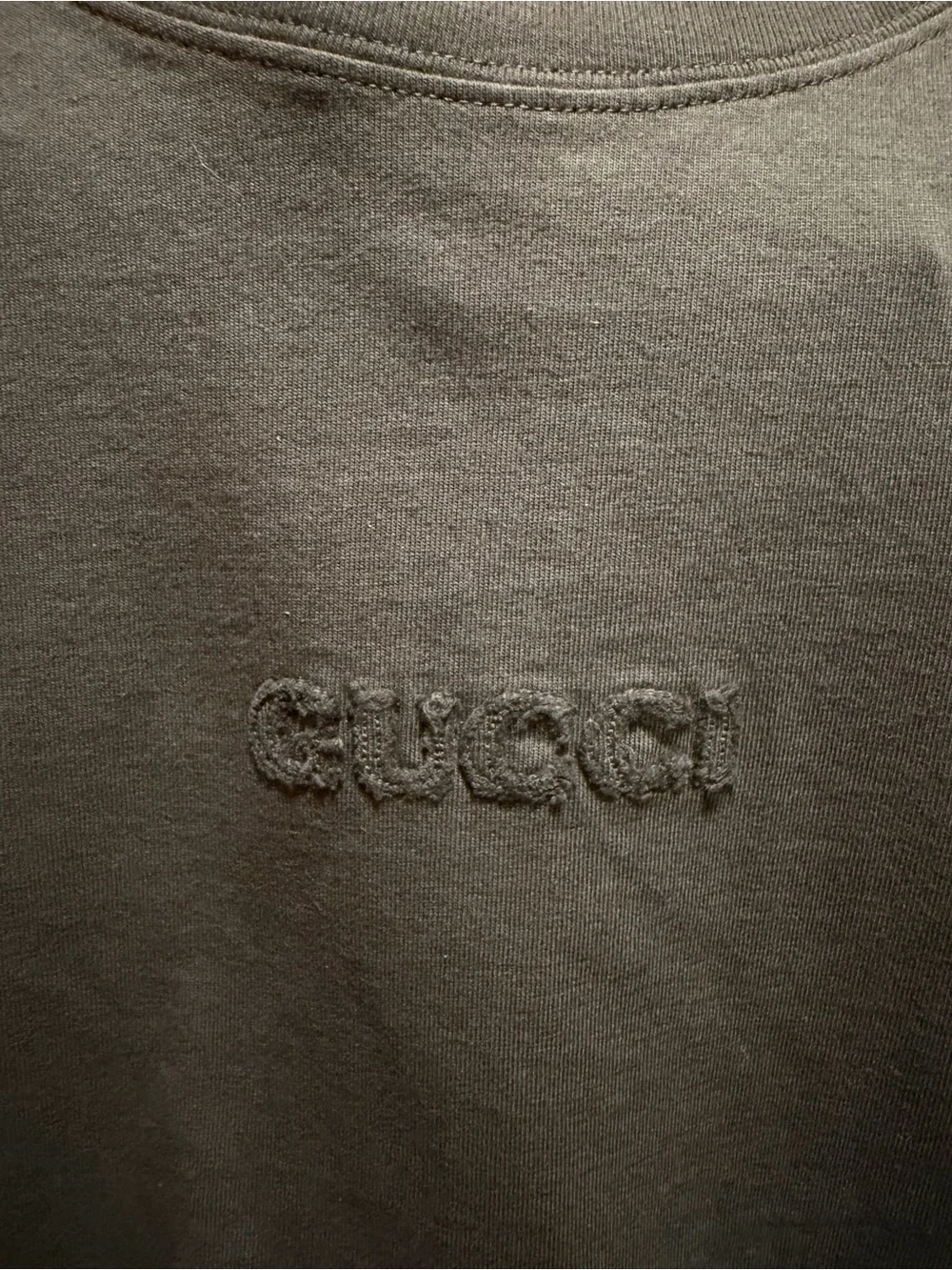 New Authentic Gucci Logo Black T Shirt Size L Oversized